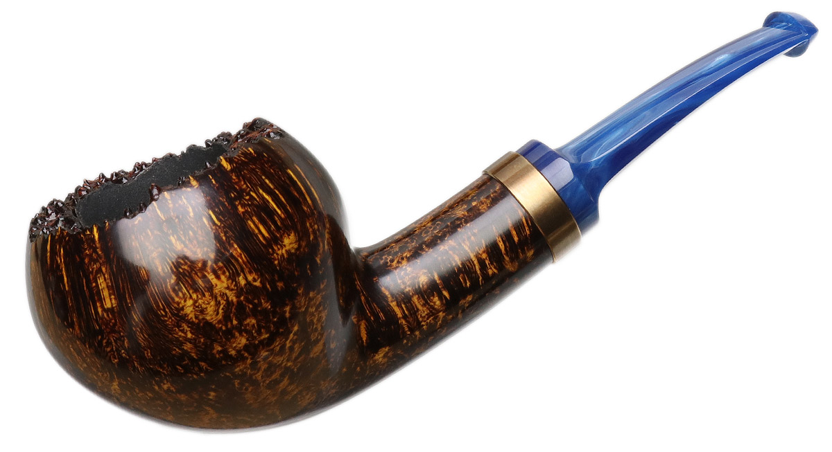 Yeti Smooth Bent Apple with Bronze and Bakelite (646)