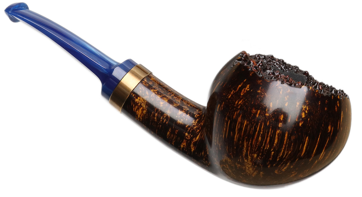 Yeti Smooth Bent Apple with Bronze and Bakelite (646)