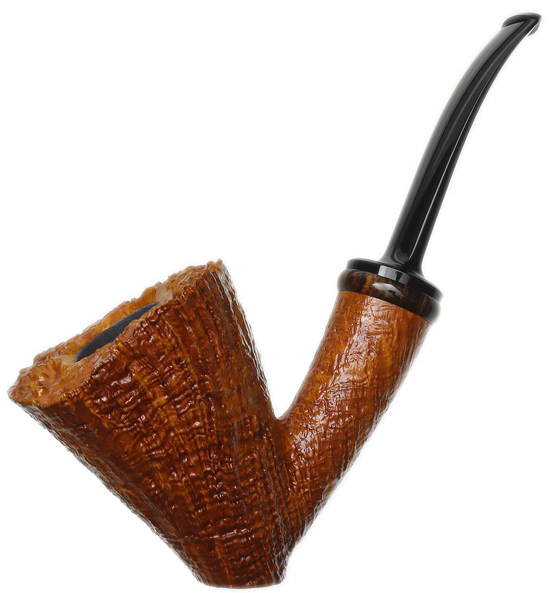 Yeti Sandblasted Bent Dublin Sitter with Cocobolo (927)