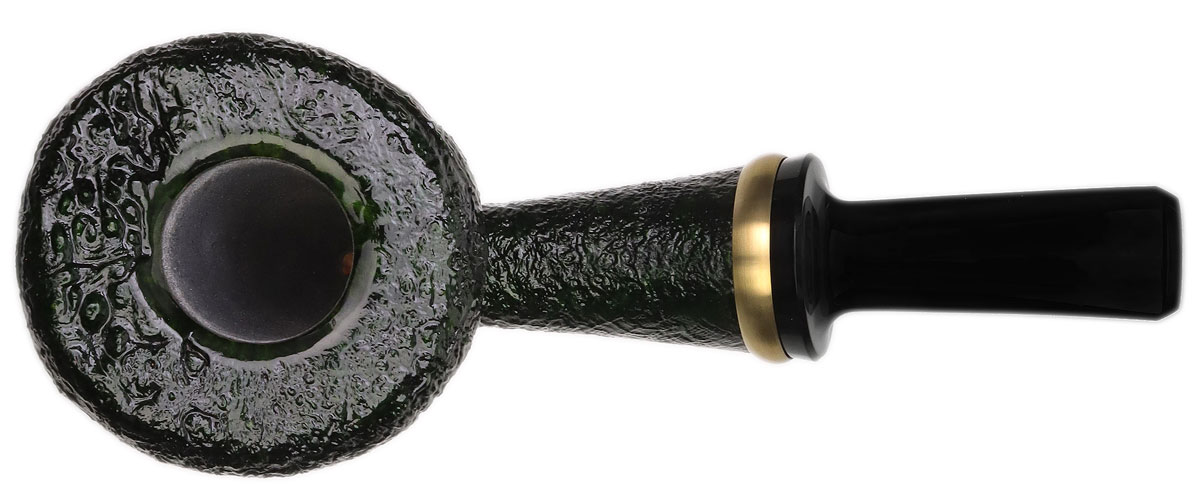 Yeti Serpentine Green Sandblasted Acorn with Brass (972)