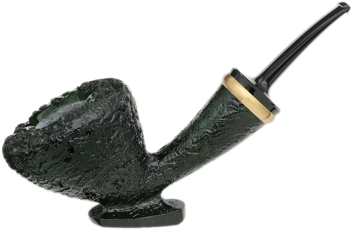 Yeti Serpentine Green Sandblasted Statuesque Strawberry with Brass (995)