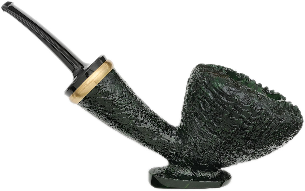 Yeti Serpentine Green Sandblasted Statuesque Strawberry with Brass (995)