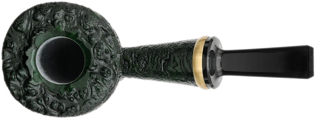 Yeti Serpentine Green Sandblasted Statuesque Strawberry with Brass (995)
