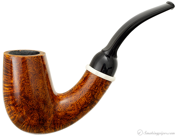 neptune tobacco Neptune Light Smooth Bent Stack (One Trident) Tobacco Pipe