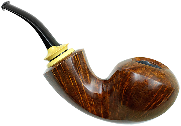 Sam Cui Smooth Reverse Calabash Bent Apple with Boxwood