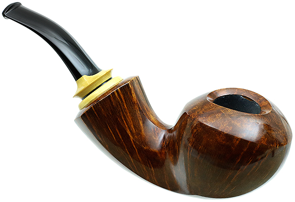 Sam Cui Smooth Reverse Calabash Bent Apple with Boxwood