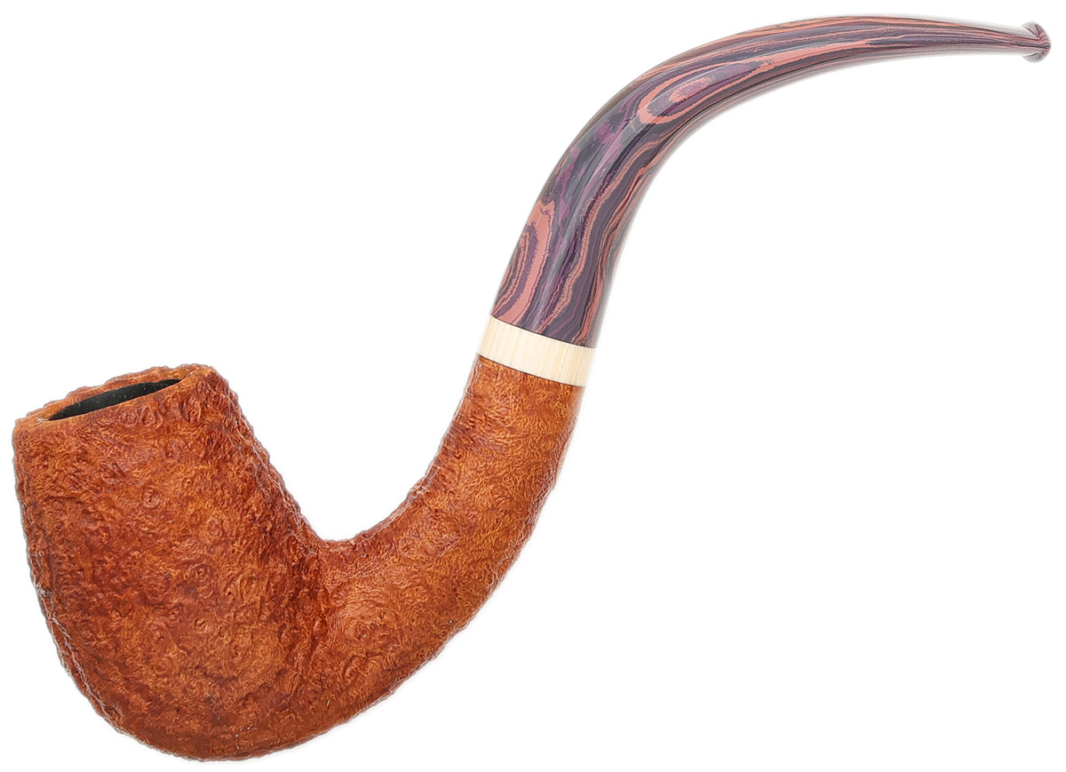 Martelo Sandblasted Bent Billiard with Ivorite