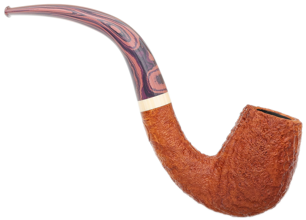 Martelo Sandblasted Bent Billiard with Ivorite