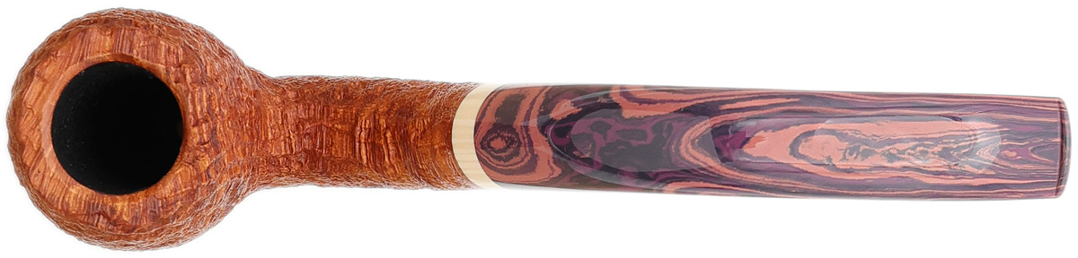 Martelo Sandblasted Bent Billiard with Ivorite