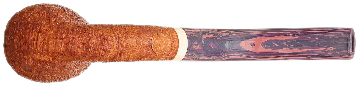 Martelo Sandblasted Bent Billiard with Ivorite