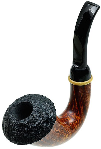BriarWorks Light Smooth Magnetic Calabash with Dark Sandblasted Cap