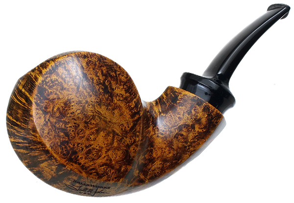 BriarWorks: Signature Dark Smooth Blowfish Tobacco Pipe