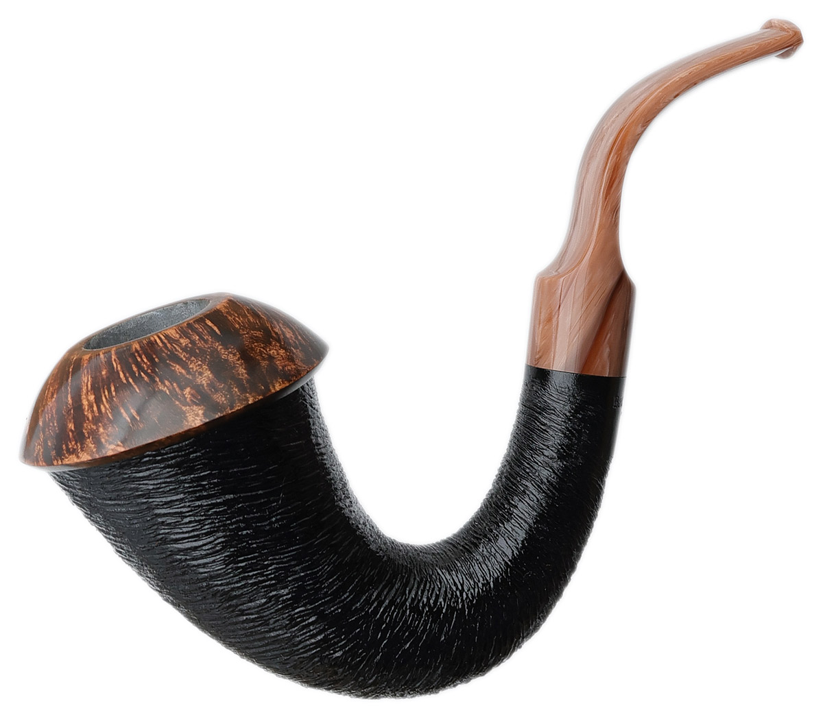 Smooth Briar Pipe. Light brown hotsell / large frame with deep tobacco chamber, straight black, smooth stem. No filter