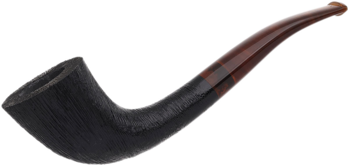 BriarWorks Classic Dark Rusticated with Tortoise Stem (C10)