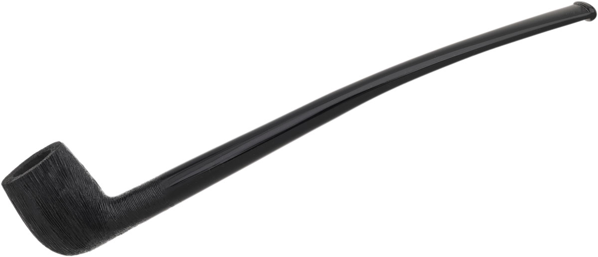 BriarWorks Classic Dark Rusticated Churchwarden with Black Stem (C22XL)