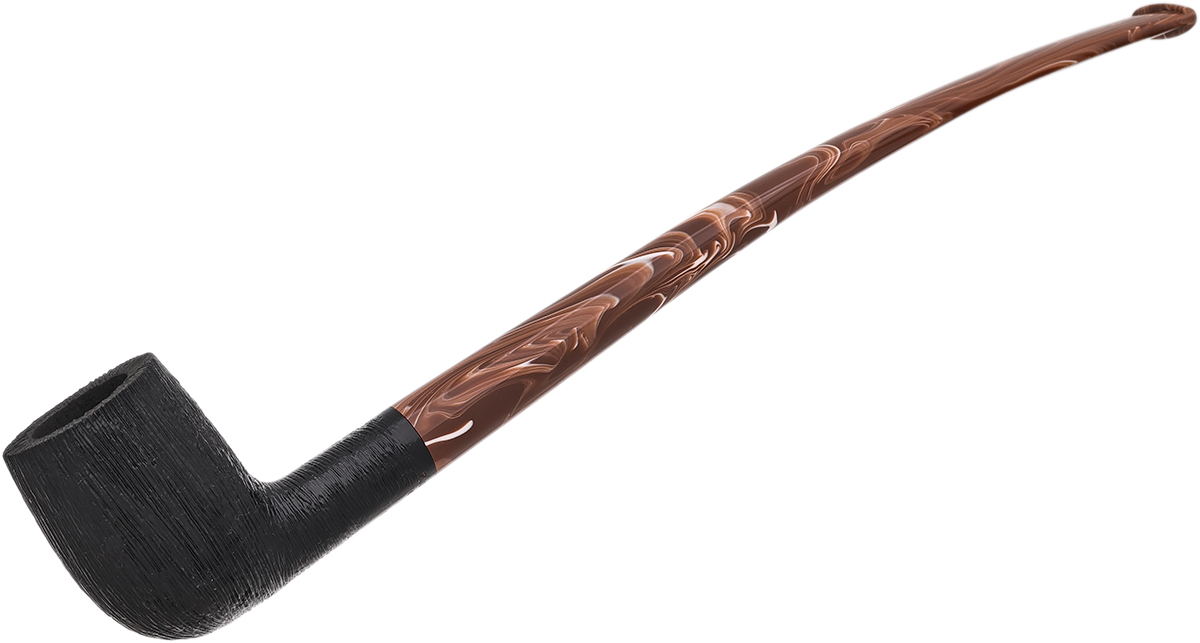 BriarWorks Classic Dark Rusticated Churchwarden with Coffee Stem (C22XL)