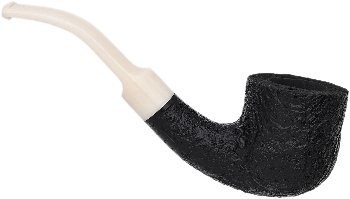 BriarWorks Classic Dark Sandblasted with White Stem (C131)