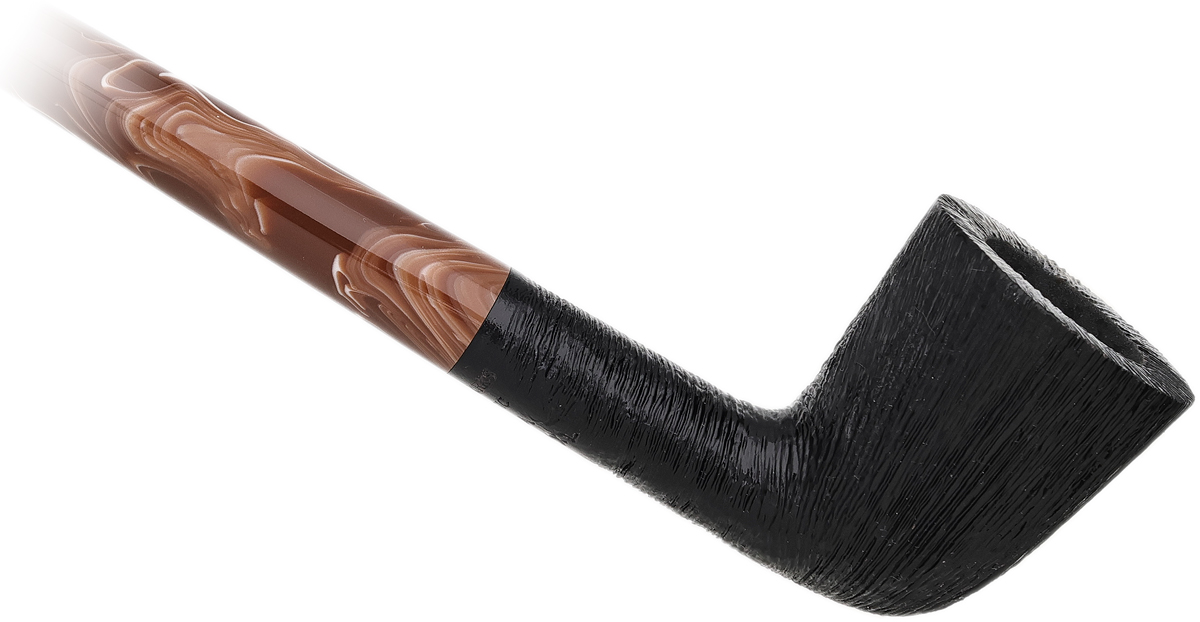 BriarWorks Classic Dark Rusticated Churchwarden with Coffee Stem (C61XL)