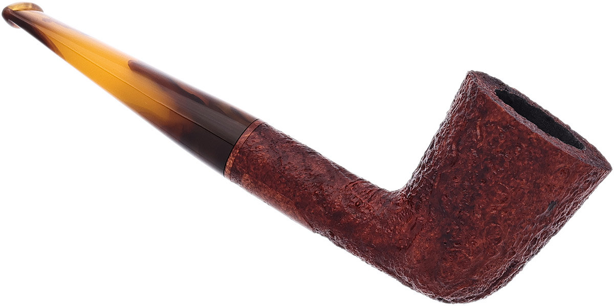 BriarWorks Classic Brown Sandblasted with Tortoise Stem (C61)