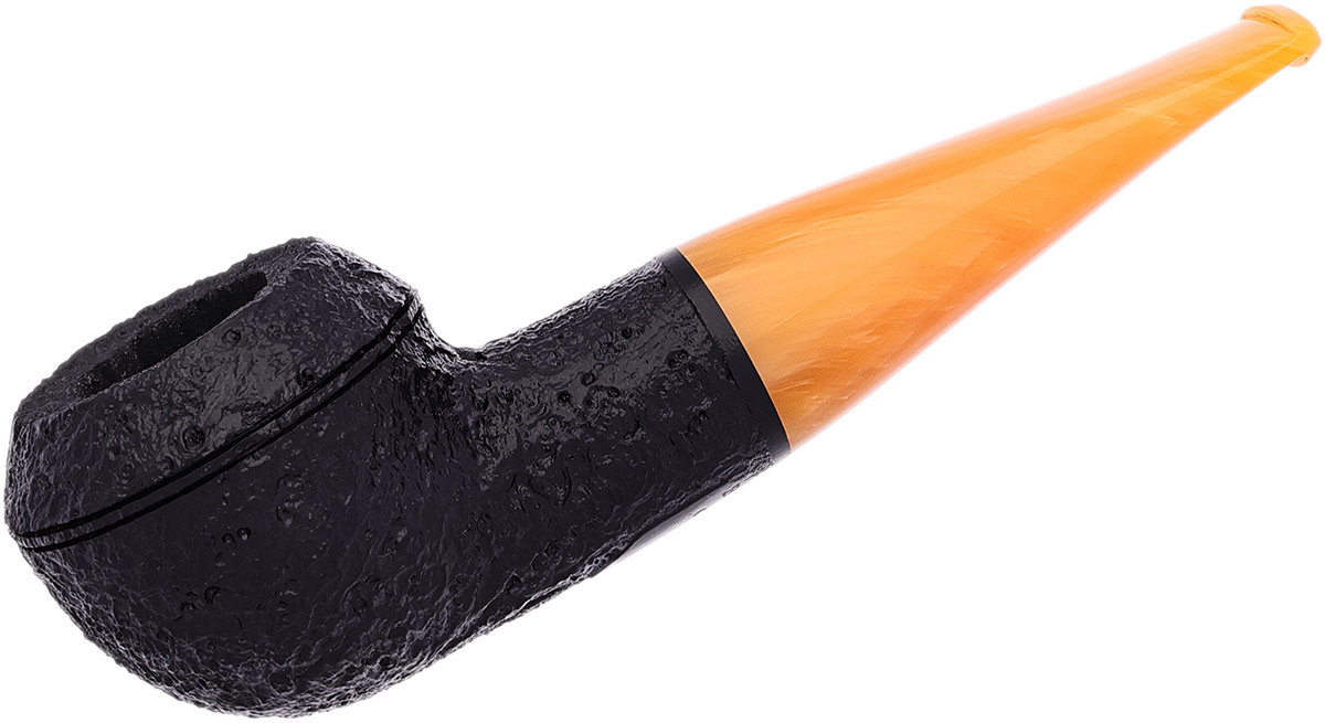 石楠工坊 Classic Dark Sandblasted with Amber Stem (C52) 牛头斗
