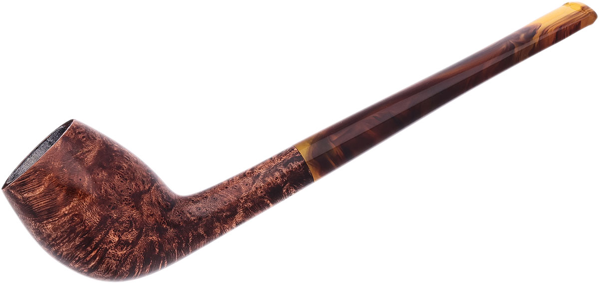 BriarWorks Classic Dark Smooth with Tortoise Stem (C142)
