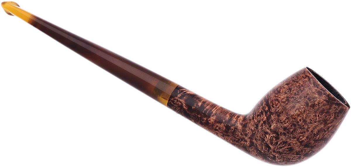 BriarWorks Classic Dark Smooth with Tortoise Stem (C142)