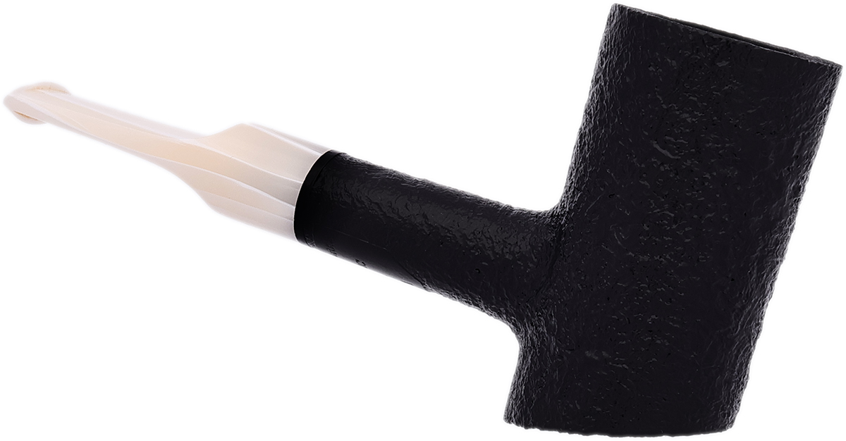BriarWorks Classic Dark Sandblasted with White Stem (C71)