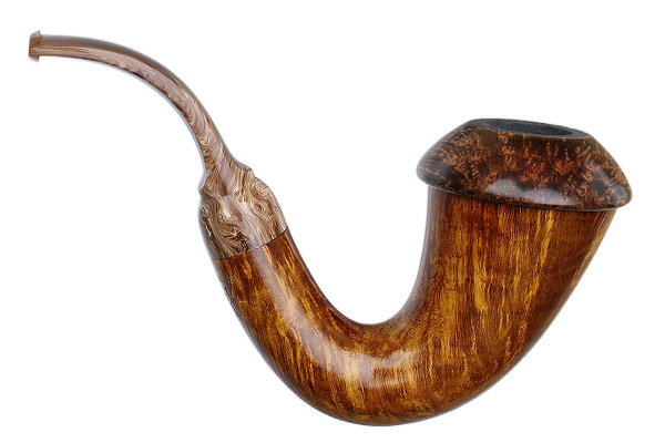 BriarWorks Signature Light Smooth Magnetic Calabash with Dark Smooth Cap