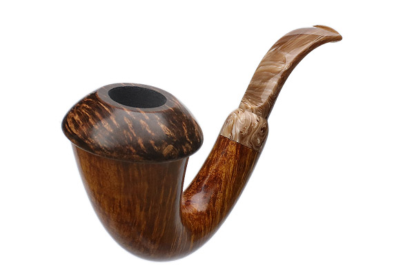 BriarWorks Signature Light Smooth Magnetic Calabash with Dark Smooth Cap