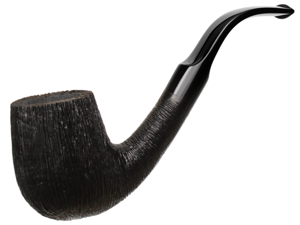 BriarWorks Classic Dark Rusticated with Black Stem (C12)