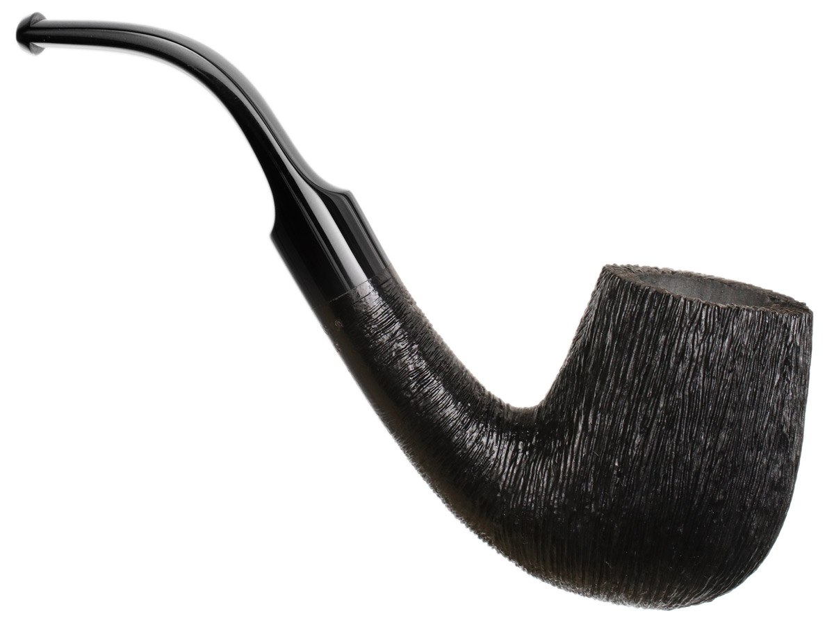 BriarWorks Classic Dark Rusticated with Black Stem (C12)