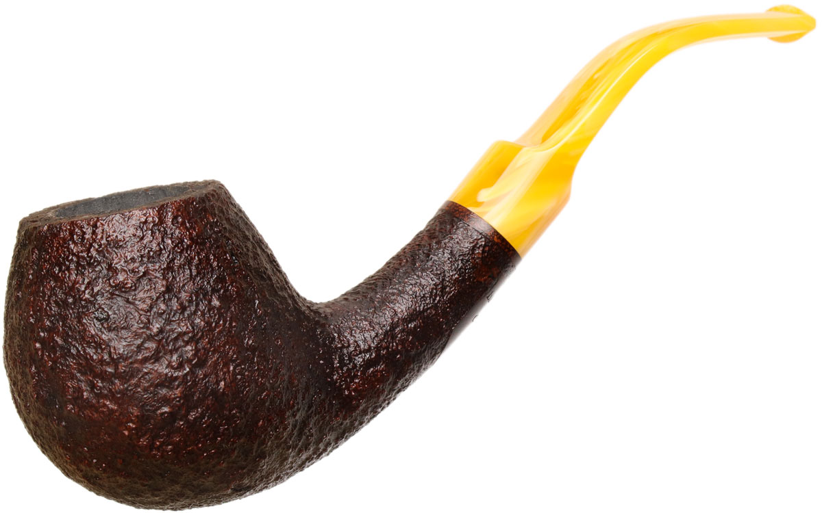 BriarWorks Classic Brown Sandblasted with Amber Stem (C91)