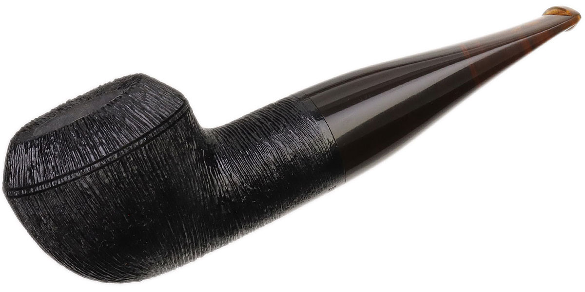 BriarWorks Classic Dark Rusticated with Tortoise Stem (C52)