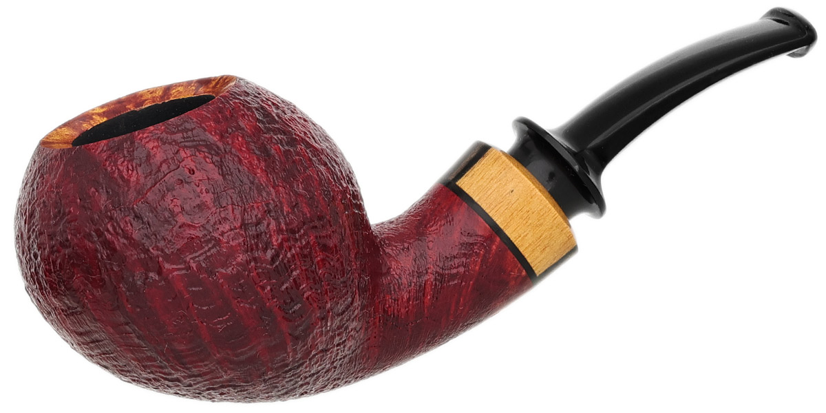 Davide Iafisco Sandblasted Bent Apple with Black and White Ebony (2026)