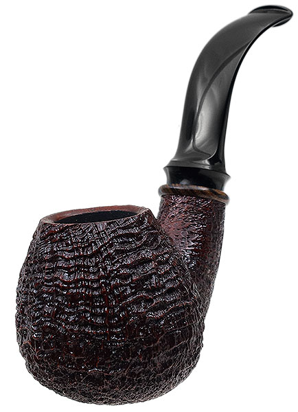 Jody Davis Sandblasted Bent Brandy with Mexican Bacote (Friar) (A16) (03)