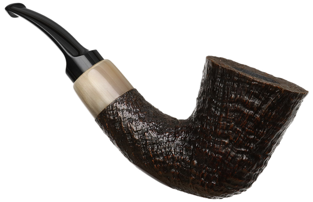 Jody Davis Sandblasted Bent Dublin with Ox Horn (Friar) (C20) (30)