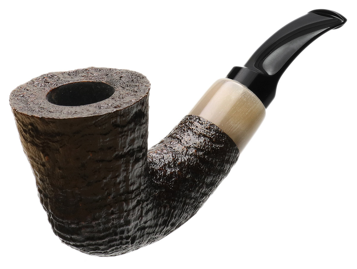 Jody Davis Sandblasted Bent Dublin with Ox Horn (Friar) (C20) (30)
