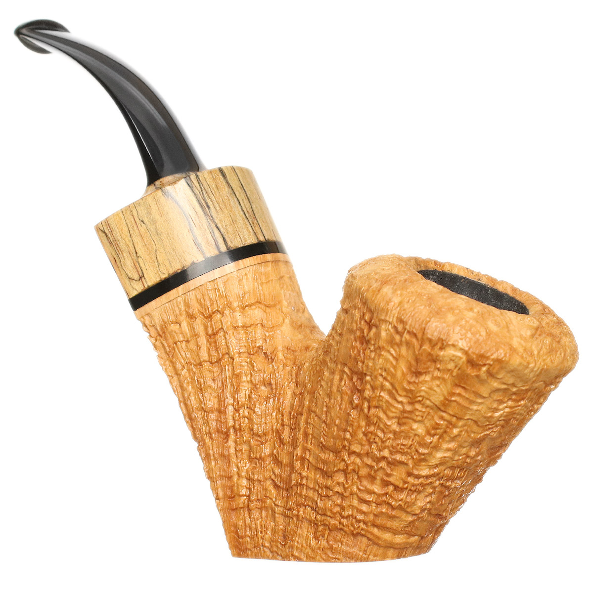 Jody Davis Sandblasted Bent Dublin Sitter with Cocobolo (Friar) (A22) (19)