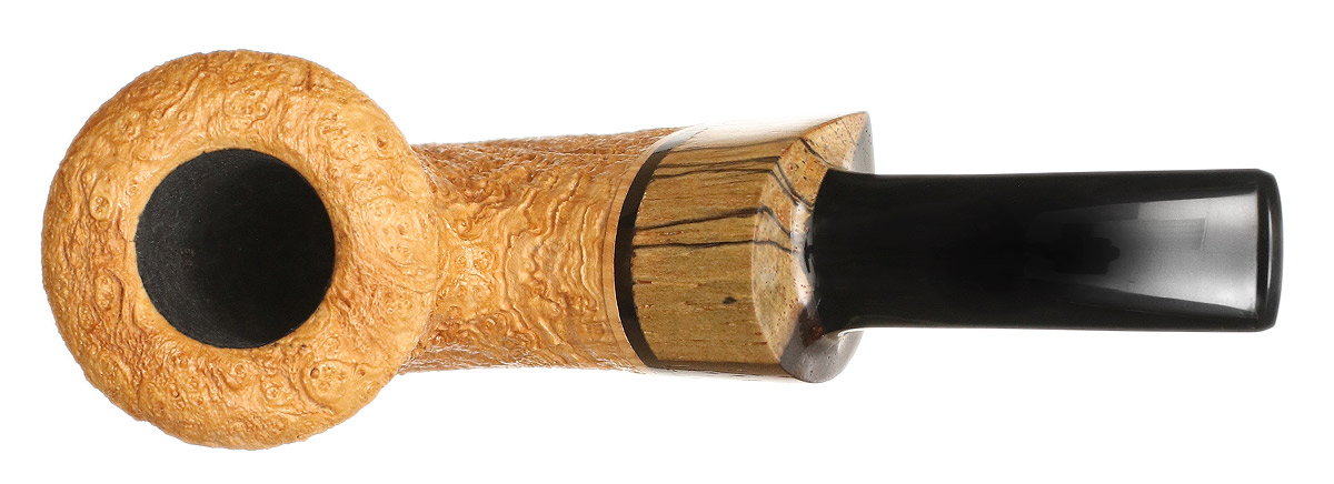 Jody Davis Sandblasted Bent Dublin Sitter with Cocobolo (Friar) (A22) (19)