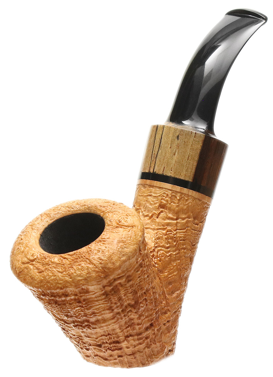 Jody Davis Sandblasted Bent Dublin Sitter with Cocobolo (Friar) (A22) (19)
