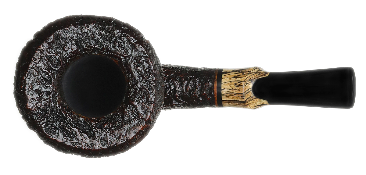 Jody Davis Sandblasted Bent Dublin with Spalted Tamarind (Friar) (C23) (74)