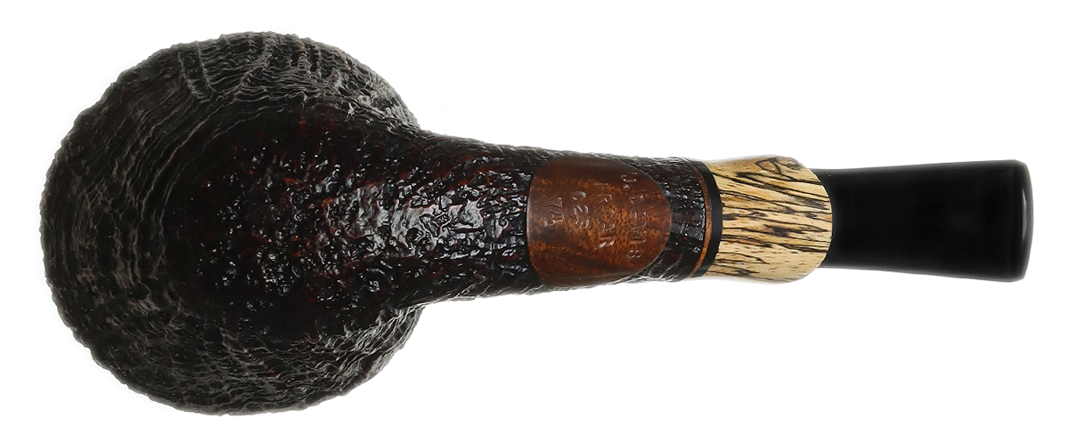 Jody Davis Sandblasted Bent Dublin with Spalted Tamarind (Friar) (C23) (74)