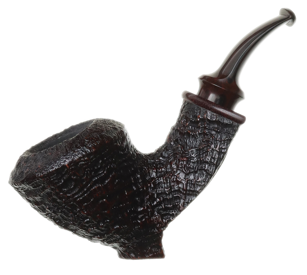 Jody Davis Sandblasted Bent Dublin Sitter with Bloodwood (Friar) (A23) (76)