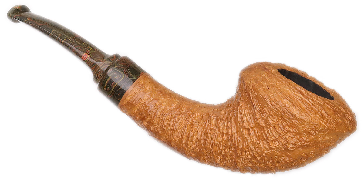 Jody Davis Sandblasted Horn with Artisanal Vulcanite (Friar) (B24) (15)