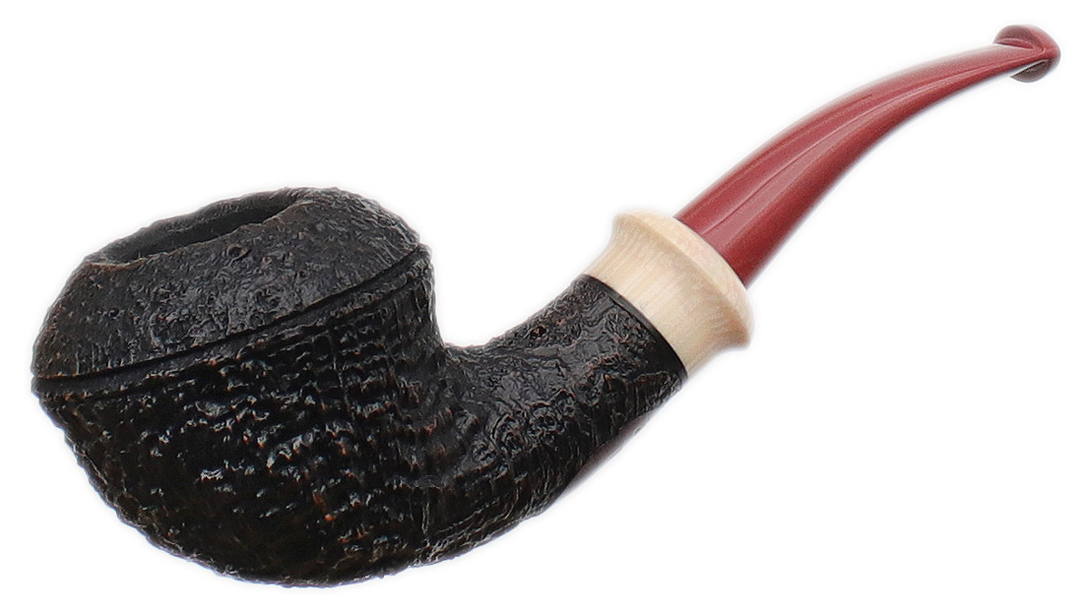 Jody Davis Sandblasted Rhodesian with Ivorite and Rose Ebonite (Friar) (C24) (30)