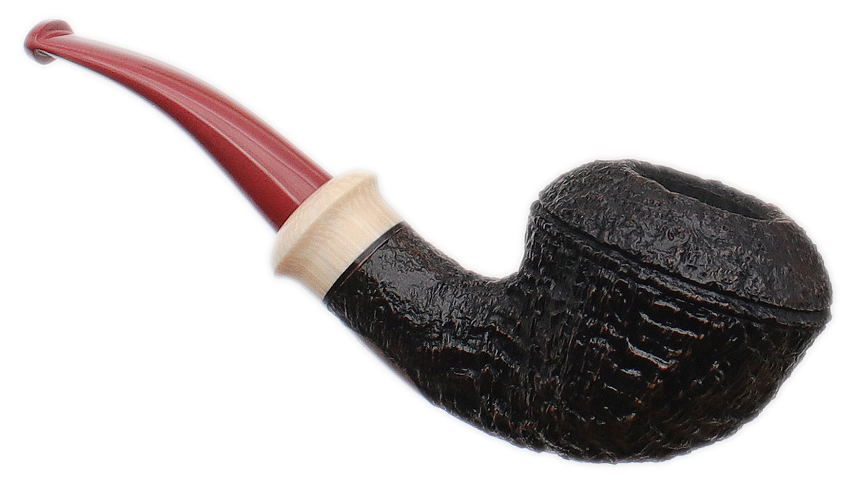 Jody Davis Sandblasted Rhodesian with Ivorite and Rose Ebonite (Friar) (C24) (30)