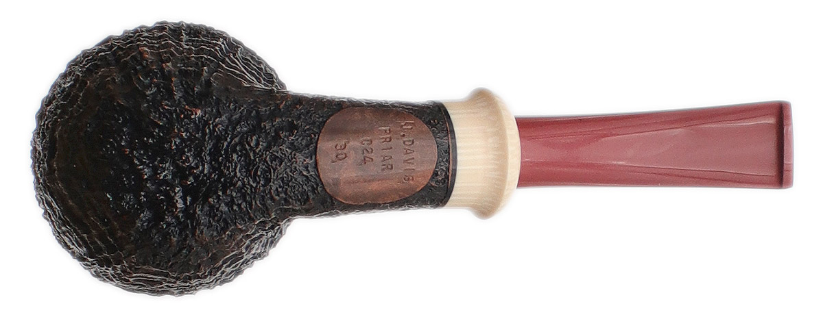 Jody Davis Sandblasted Rhodesian with Ivorite and Rose Ebonite (Friar) (C24) (30)