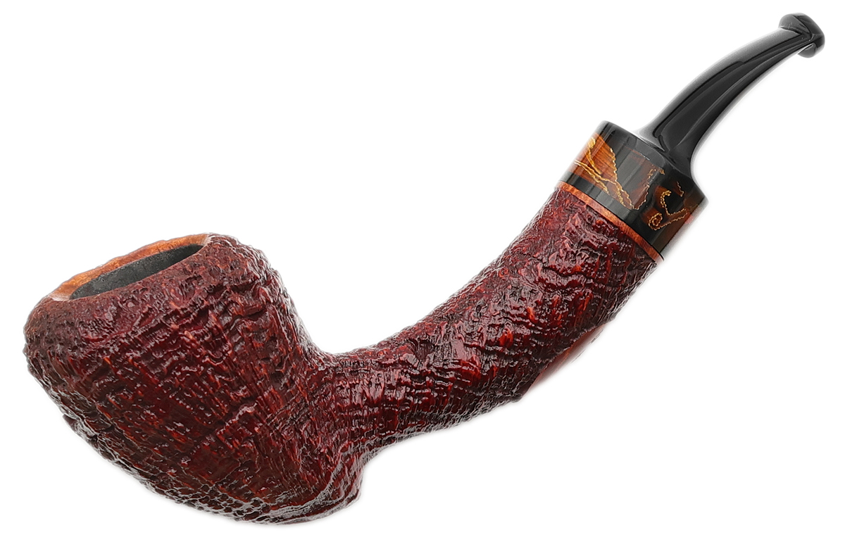 Jody Davis Sandblasted Acorn with Polymerized Corn Leaves (Friar) (A24) (49)