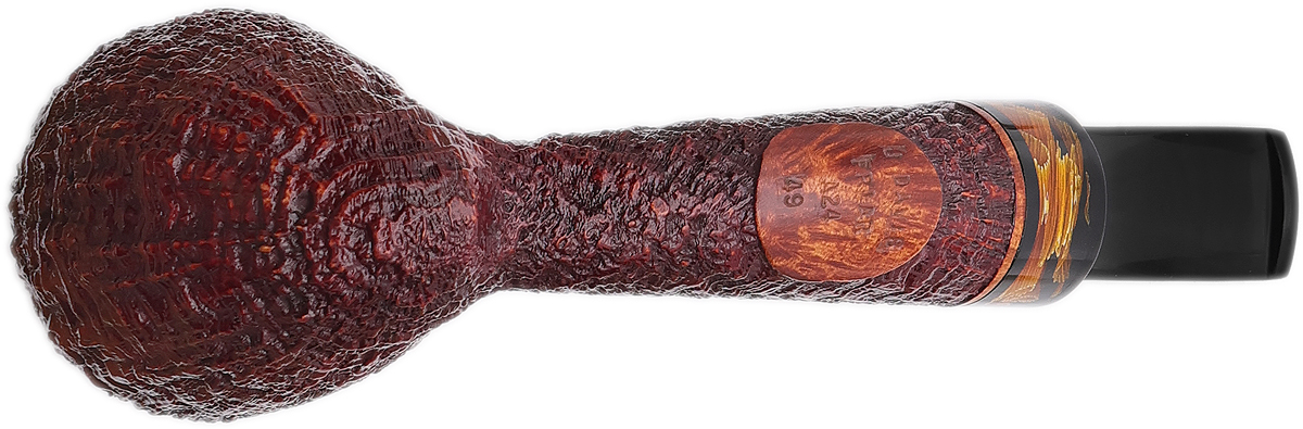 Jody Davis Sandblasted Acorn with Polymerized Corn Leaves (Friar) (A24) (49)
