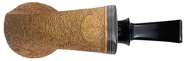 Bill Shalosky Sandblasted Bent Apple with Fordite (303)